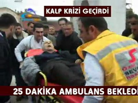 KOZAN TV KALP KRİZİ GEÇİRDİ 25 DAKİKA AMBULANS BEKLEDİ
