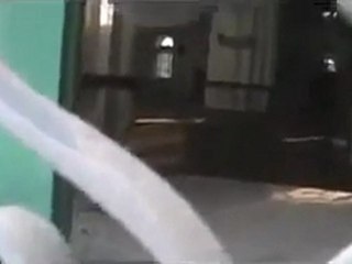 فري برس  حمص قصف جامع خالد بن الوليد وحرق القرآن الكريم 25 02 2012