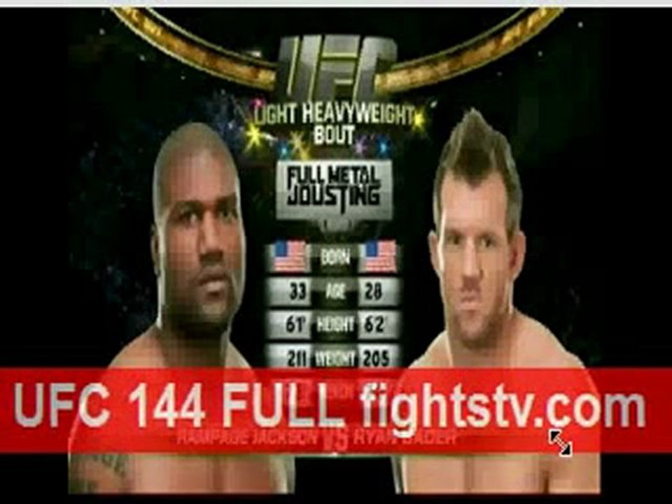 Ryan Bader vs Quinton Rampage Jackson fight video