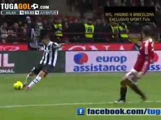 Matri gỡ hòa cho Juventus trong trận đấu với Milan