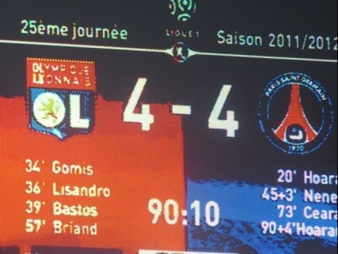 25e journée: Match fou entre Lyon et Paris