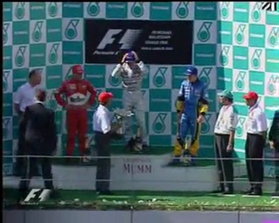 Malaysia 2003 Podium Formula 1