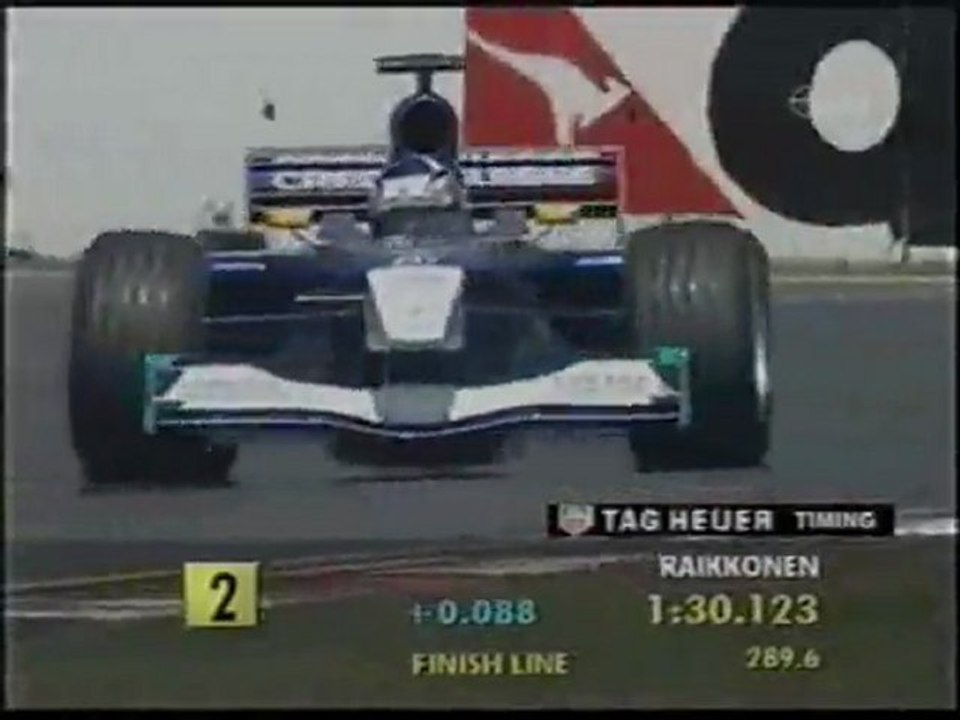 Australia 2001 Kimi Räikkönen first Qualifying Lap ever