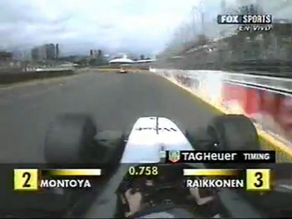 Australia 2002 Kimi Räikkönen chasing Juan Pablo Montoya