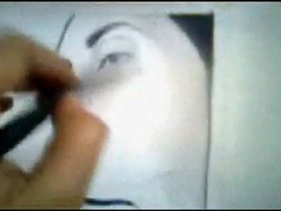 Kate Winslet Portrait Painting Dry Brush Method - 3gp Part One