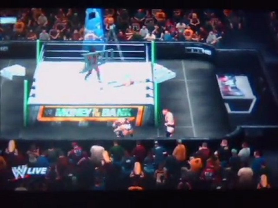 WWE 12 ps3 online  Money in the bank - game  part 1