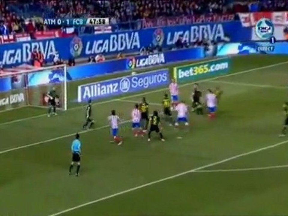 Ath.Madrid 1-2 Barcelona Highlights 26.02.2012
