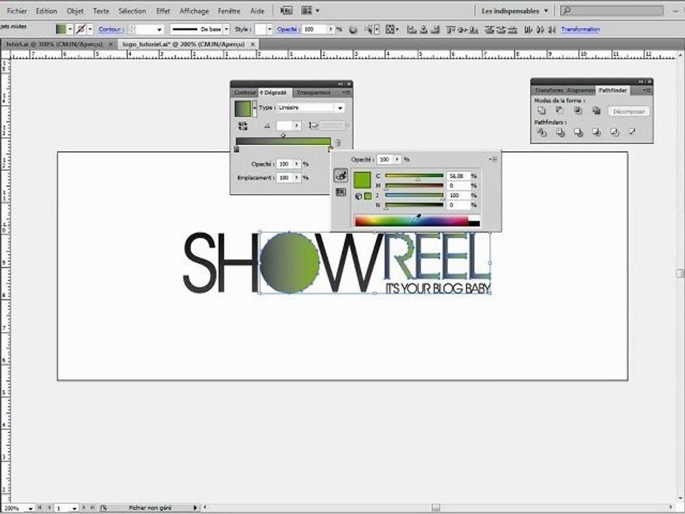 tutoriel illustrator Créer un logo simple http://tutoriel.1allo.com/