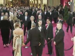 Os casais no tapete vermelho do Oscar