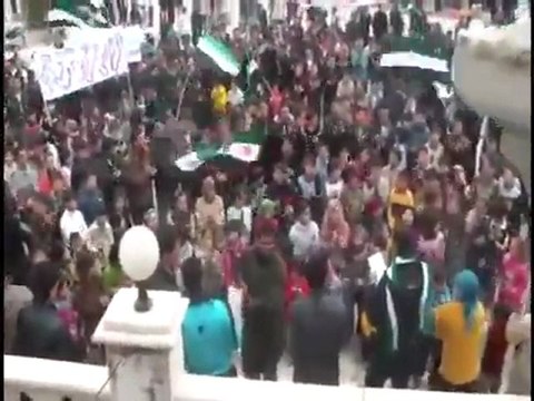 فري برس حماة المحتلة صوران أحد مقاطعة الاستفتاء 2012 2 26