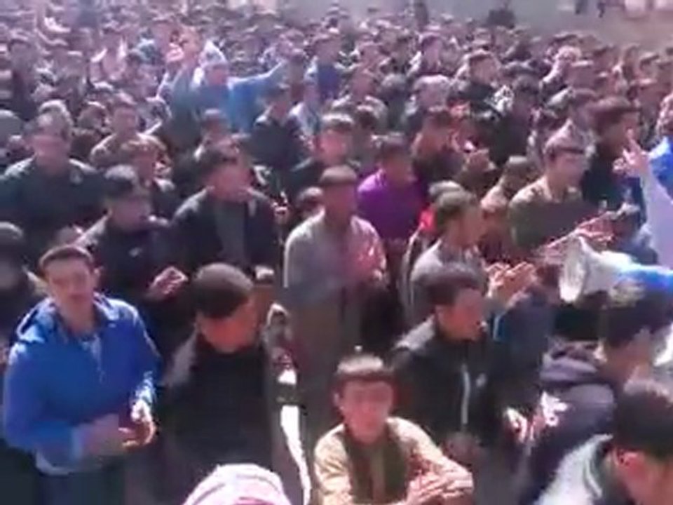 فري برس حماة المحتلة اللطامنة مظاهرة حاشدة رفضاً للدستور 26 2 2012