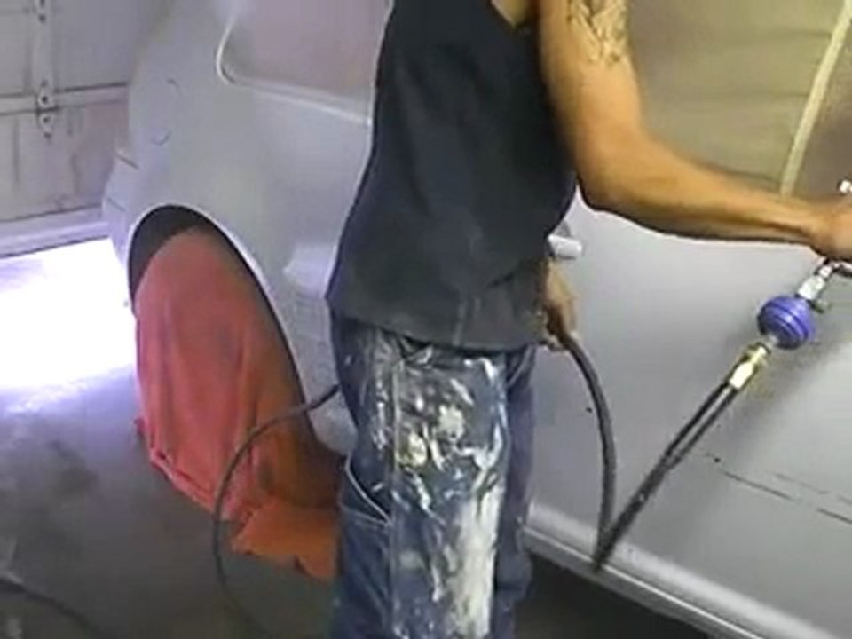 Painting 2001 Golf. Learn How To Paint Cars Go To- www.learnautobodyandpaint.com