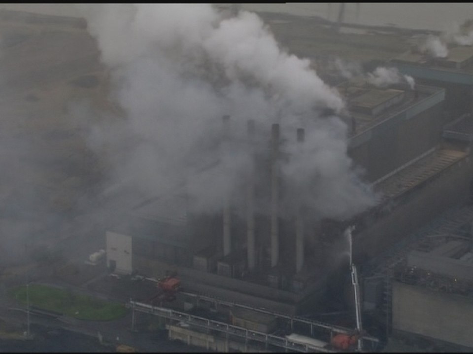 Fire blazes at Tilbury power station