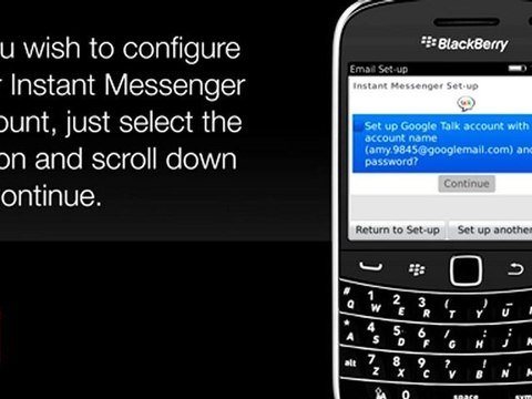 BlackBerry 9900 : how to set up your email account