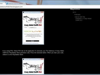 Darkness 2 Crazy Abdul Outfit DLC Free Giveaway