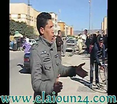 وقفة إحتجاجية للمعطلين أمام مقر بلدية العيون سيدي ملوك