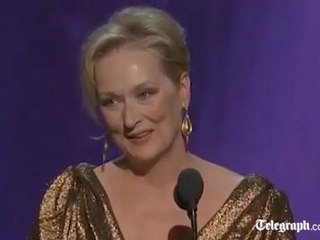 Download Video: Meryl Streep wins Best Actress in The Iron Lady @ Oscars 2012