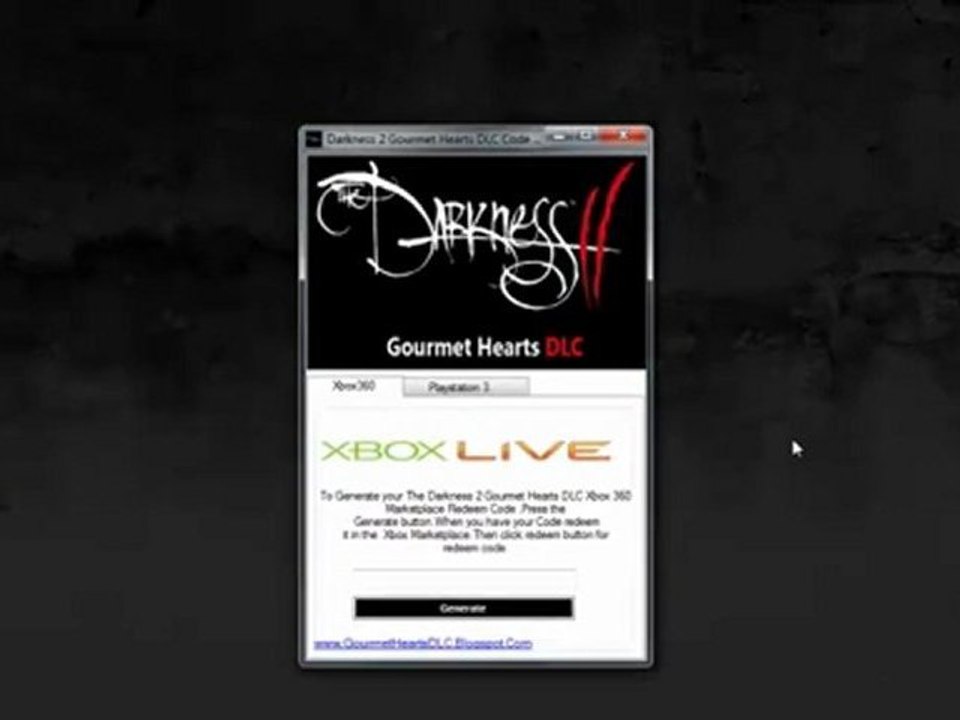 How To Download The Darkness 2 Gourmet Hearts DLC Redeem Codes