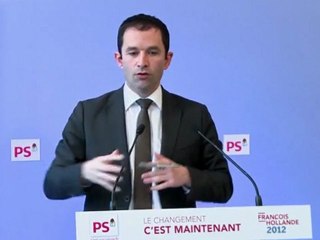 Point presse de Benoît Hamon : Les mensonges de N.Sarkozy sur l'éducation nationale