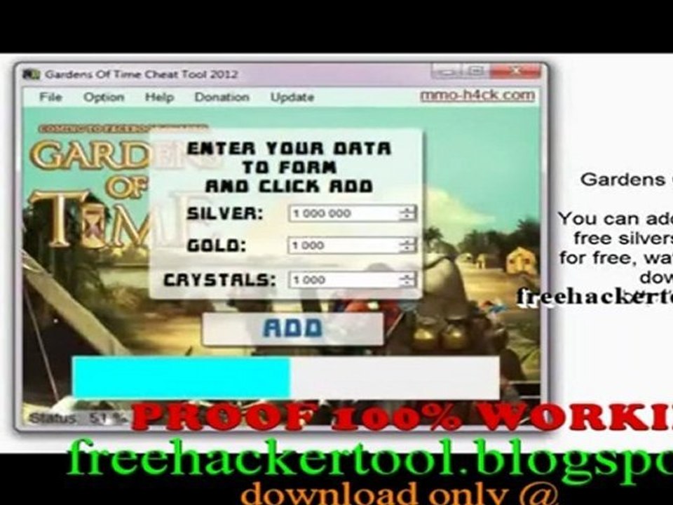 Download Gardens Of Time Gold Hack 2012 Free