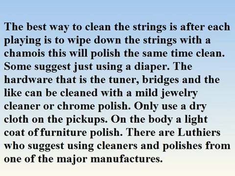 Guitar Cleaning And Maintenance