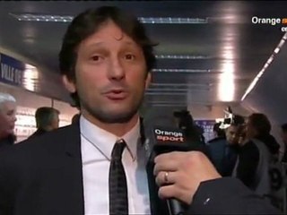 Interview de Leonardo après le match à Lyon ( 4-4 J25 2012 )