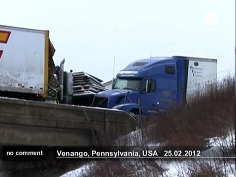 Trois morts dans un carambolage géant aux USA - no comment