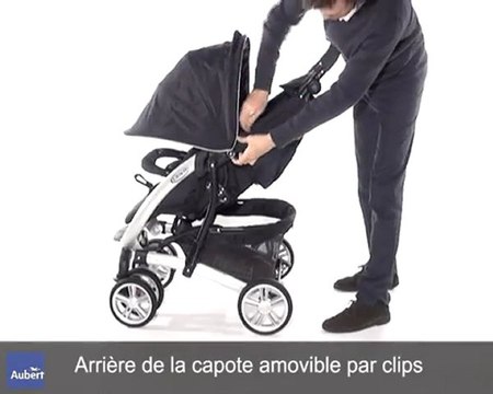 Poussette Quattro de Graco - Capote et rangement