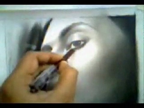 Kate Winslet Portrait Painting Dry Brush Method - 3gp Part Two