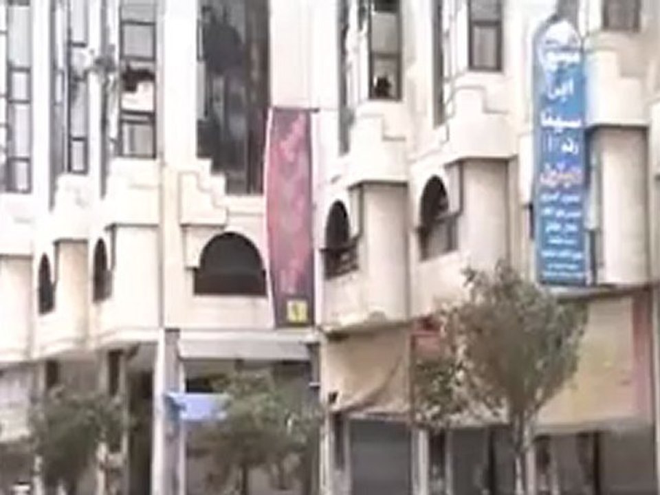 فري برس حمص السوق طريق حماه آثار القصف 26 2 2012