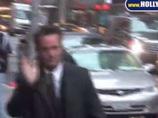 EXCLUSIVE: Matthew Perry Arriving at David  Letterman