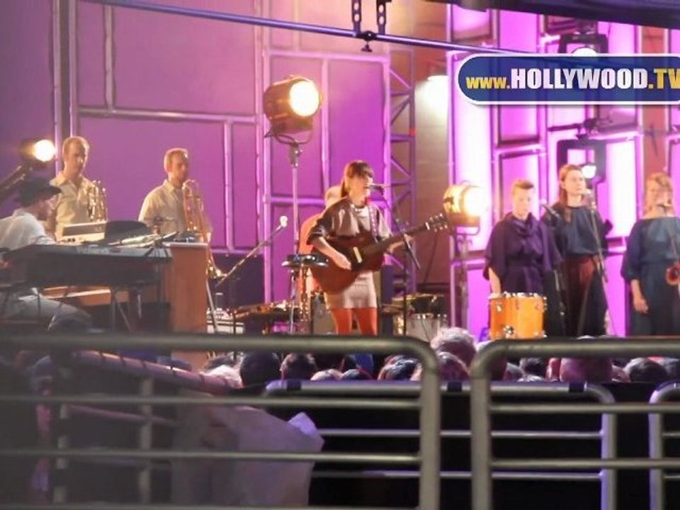 Feist performs at Jimmy Kimmel Live!
