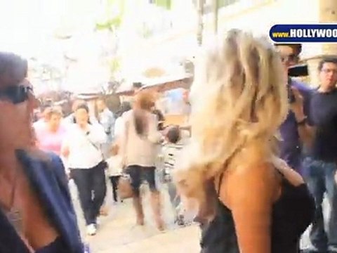 Courtney Stodden wears very little while shopping at The Grove.