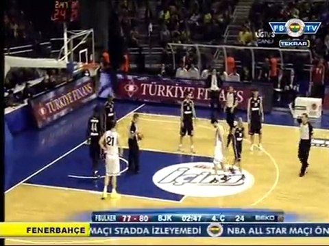 26 Şubat 2012 Fenerbahçe Ülker - Beşiktaş Milangaz 4. Periyot