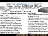 Seagate FreeAgent GoExternal Hard Drive ST905003FGA2E1-RKs. LaCie Minimus 1 TB USB 3Desktop 301961