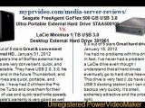 Seagate FreeAgent GoFlex 500 GB USB 3.0 STAA500105 3.0 vs. LaCie Minimus 1 TB USB 3Desktop 301961