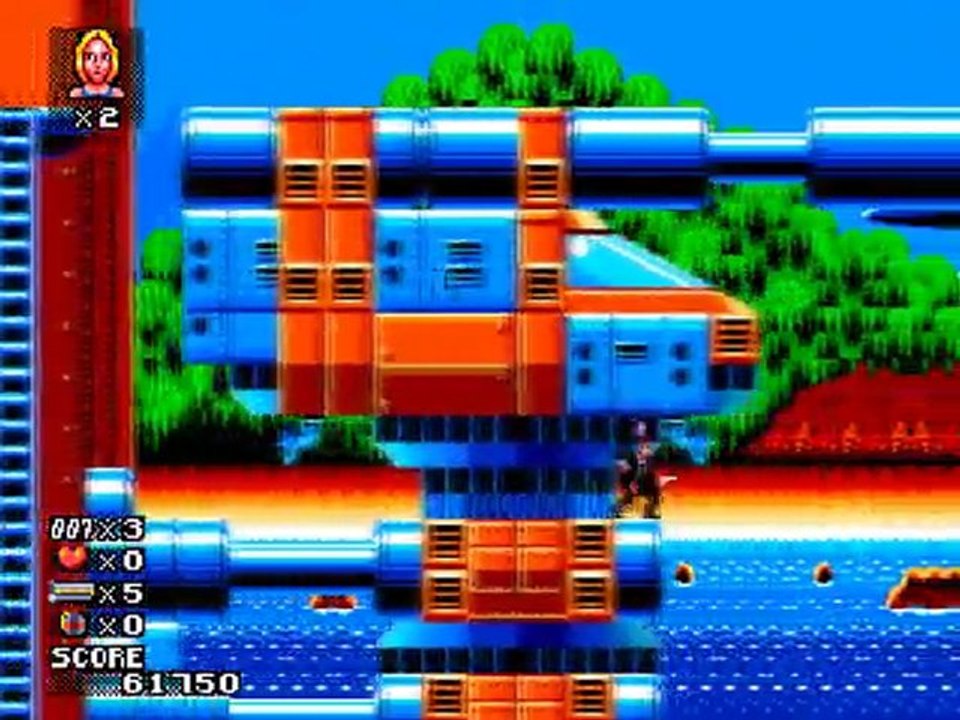 Jeu Decouverte MegaDrive sur James Bond The duel