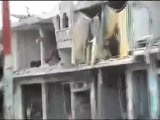 فر ي برس  حمص  الرستن اثار القصف الوحشي  والدمار الشامل 27 2 2012