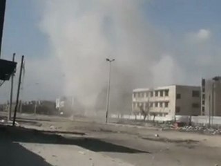 فري برس حمص بابا عمرو قصف مسجد الجوري  بشكل عنيف 27 2 2012