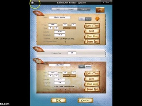 [iPad App] draw the birth chart by horoscope JIKU (customer book)