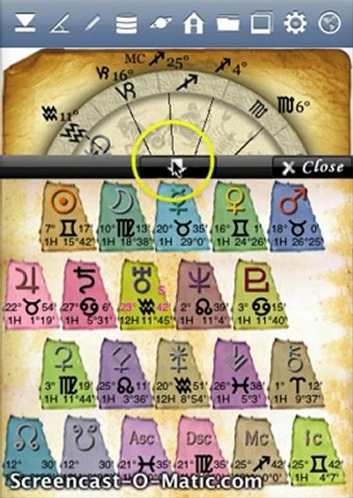[iPhone App] draw the birth chart by horoscope JIKU (natal chart only)
