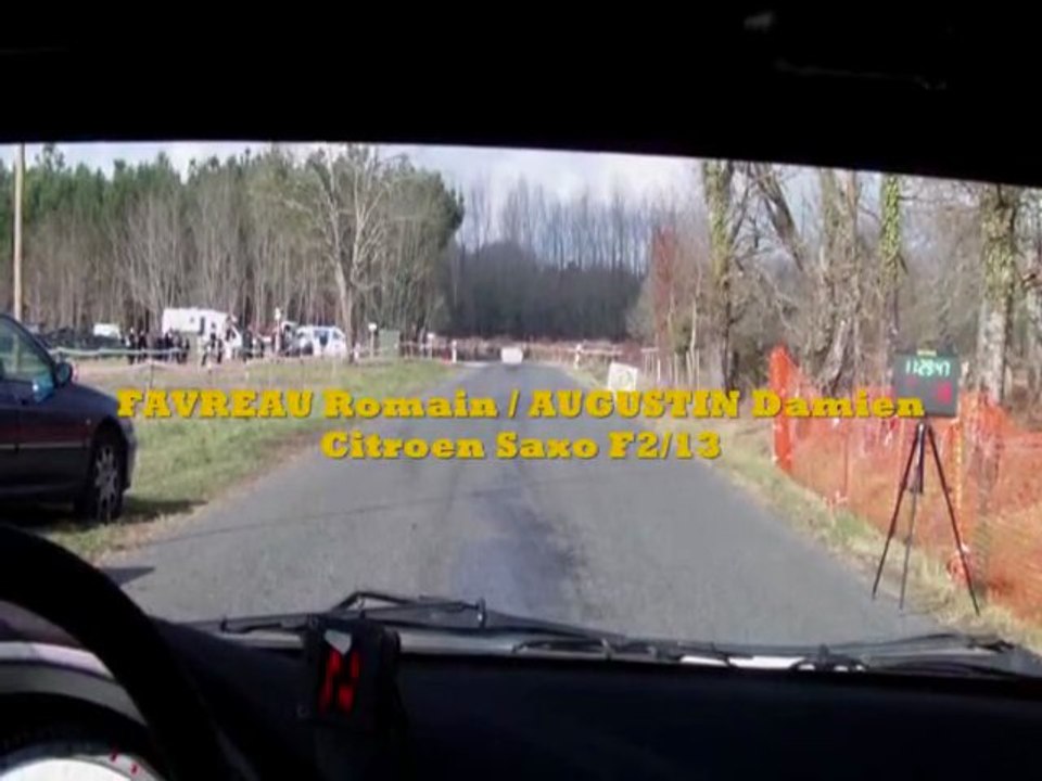 Rallye de la Fougère - Favreau / Augustin - ES5 - Cam' Embarquée