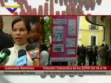 (VIDEO) Inauguran exposición violación sistemática de los DDHH del 58 al 98 en centro de Caracas 27.02.2012