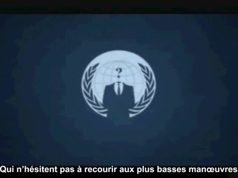 Message des Anonymous de Mars 2012.