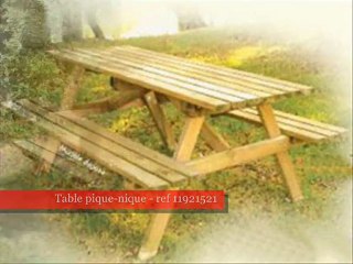 Table pique-nique : trouvez-en chez Techni-Contact