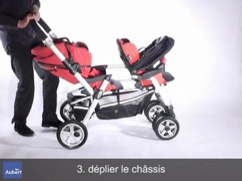 Poussette Twin Two de Jane - Dépliage