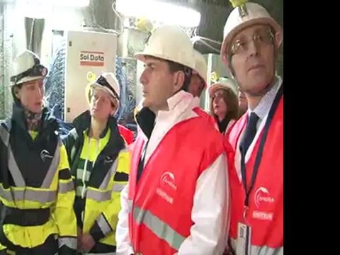 Eric Besson visite le Laboratoire souterrain de l'Andra à Bure