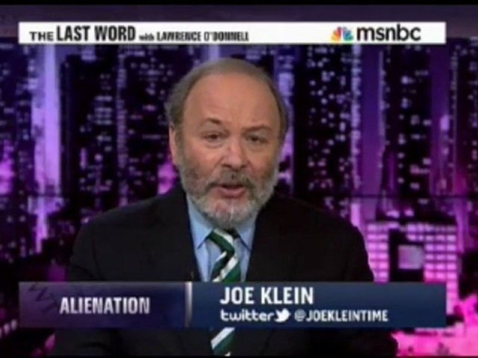 Time's Joe Klein  'Republicans Have An Awful Lot of Scared White People in Their Party