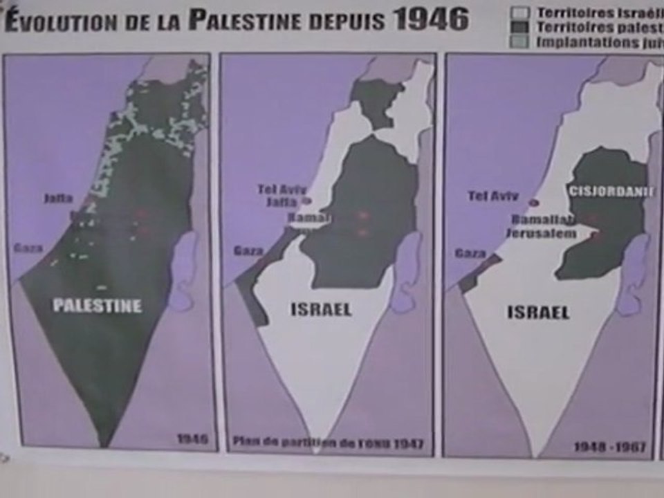 Evolution de la Palestine depuis 1946 11/11