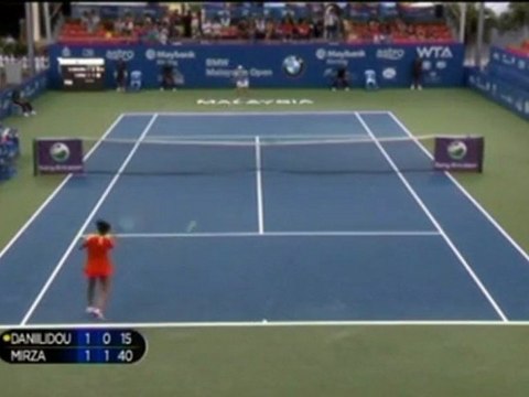 Danilidou batte Mirza - Malesia, 1 turno